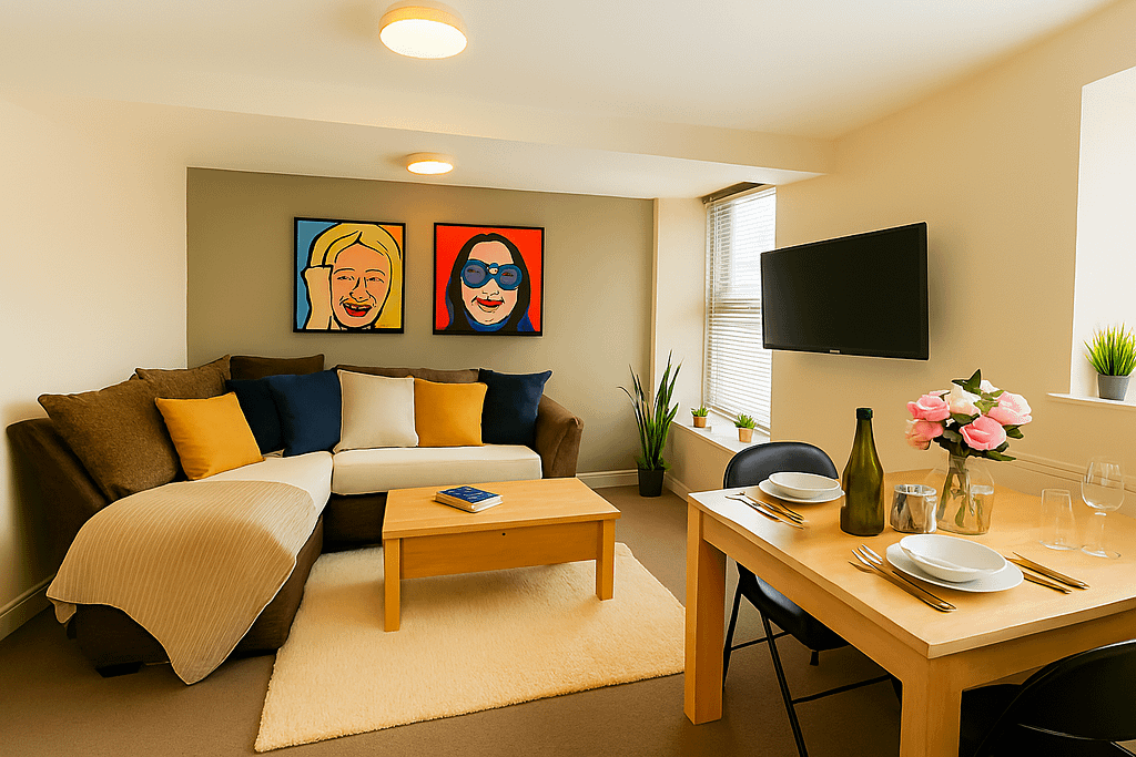 Luxury student accommodation Lancaster featuring contemporary architecture and secure gated development with landscaped courtyard in a 7 bed city centre student house