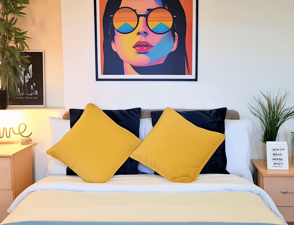 self contained Luxury student studios lancaster university approved student accommodation prices with Yellow modern furniture ultra fast fibre bills included