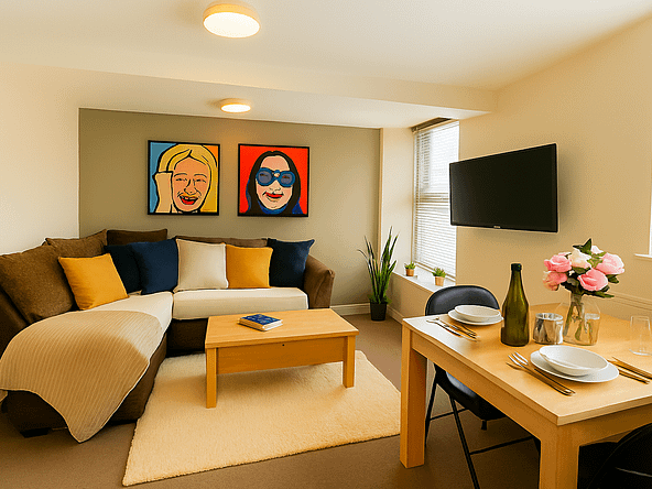 Luxury student accommodation Lancaster featuring contemporary architecture and secure gated development with landscaped courtyard in a 7 bed city centre student house