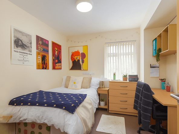 Lancaster city centre showing prime student property locations near universities