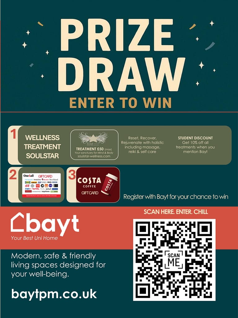 Bayt LU Homes Student Housing Fair Prize draw, book your accommodation