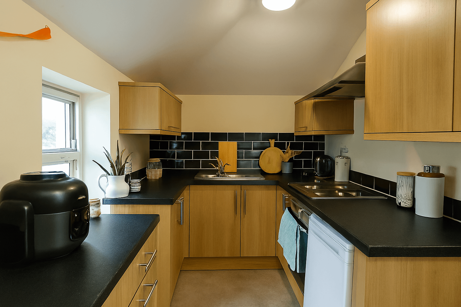 5 Bed student apartment lancaster kitchen