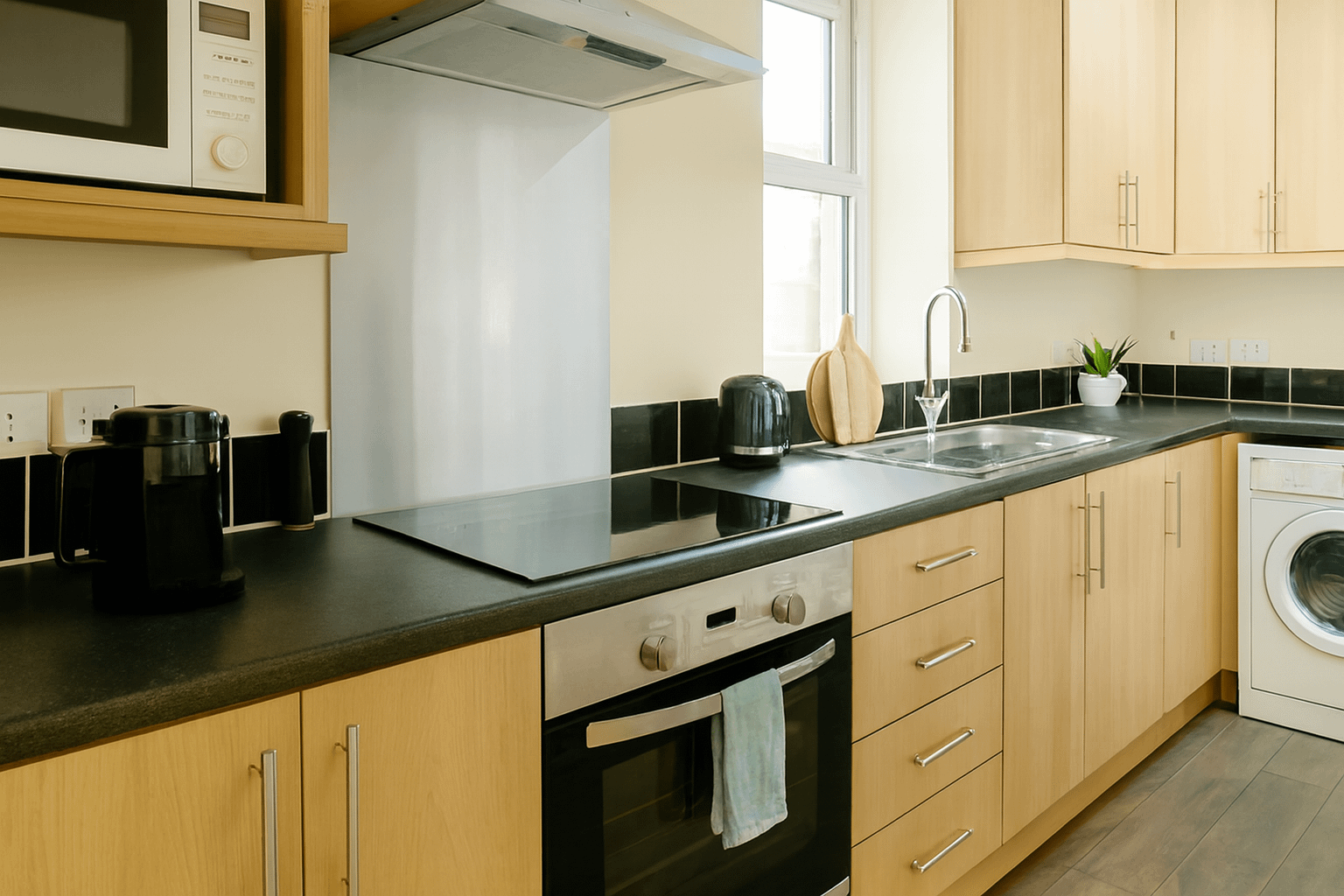 modern kitchen 5 bed student house city centre